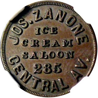 Cincinnati Ohio Civil War Token Zanone Bacciocco Two Merchant Mule R9 Ngc Ms63