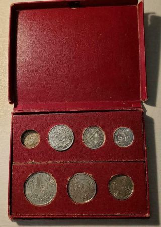 1950 Morocco And Tunisia 7 Coin Essai Boxed Set,  Ag,  Cuni,  And More