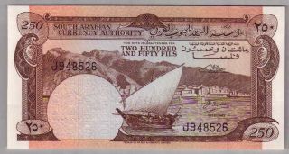 559 - 0134 Yemen | South Arabian,  250 Fils,  Nd.  1965,  Pick 1b,  Unc
