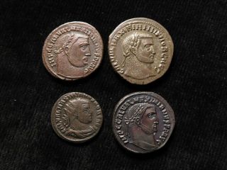 Galerius As Caesar Under Diocletian 293 - 305 A.  D. ,  Billon Follis,  Alexandria.