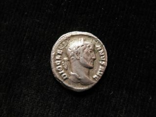 Diocletian Silver Argenteus,  Thessalonica 298 - 299 A.  D.