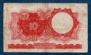 Malaya & British Borneo Banknote 10 Dollars 1961 F, 2