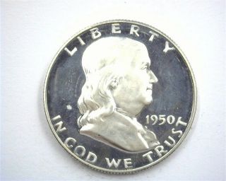 1950 Franklin Silver 50 Cents Gem Proof Deep Cameo