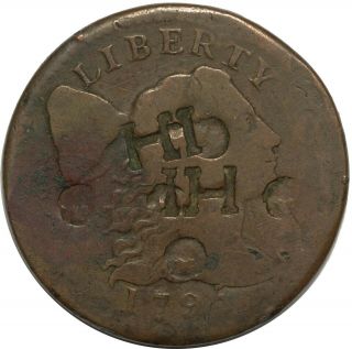 1795 Liberty Cap Large Cent - Counterstamp / Countermark