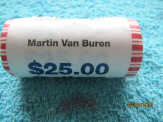 Martin Van Buren Presidential Dollar Coin Uncirculated Roll - 25 Coins