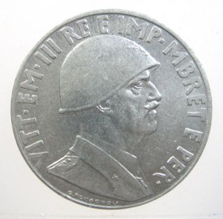 Albania 1 Lek 1939 Wwii Italian Occupation Sharp 66 World Money Coin