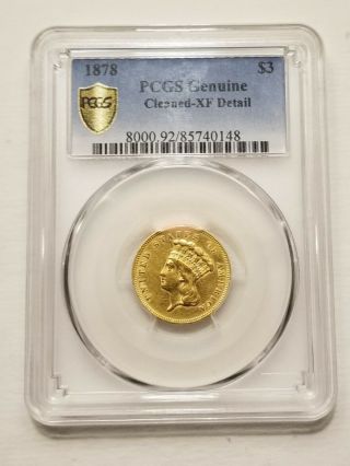 3 Dollar Gold Coin,  Pcgs