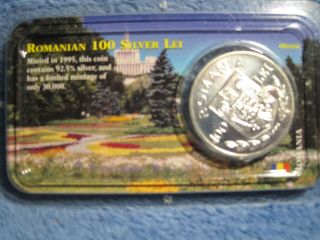 Romania 1995 100 Lei,  50 Years Of Fao,  In Littleton Coin Company Packaging