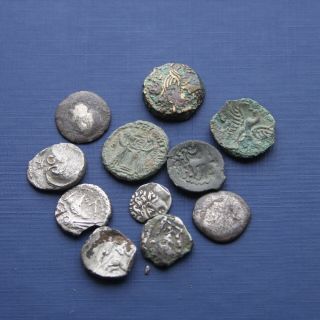 Celtic Gaul Group Of 11 Coins Uncleaned Unresearched And Unidentified