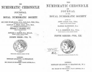 The Numismatic Chronicle 120 Volumes (1838 - 1960) On Dvd