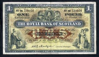 1 Pound From Scotland 1960
