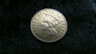 1859 Indian Head $3 Three Dollar Us Gold Coin Jewelry Coin - D7