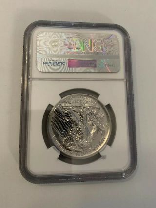 2017 1 oz Palladium American Eagle $25 NGC MS70 FIRST DAY OF ISSUE ED MOY SIGNED 3