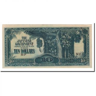 [ 561935] Malaya,  10 Dollars,  Undated (1942 - 44),  Km:m7b,  Unc (63)
