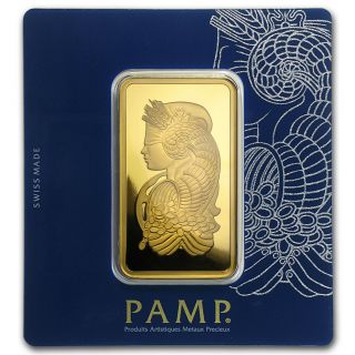 100 Gram Gold Bar - Pamp Suisse Lady Fortuna Veriscan® (in Assay) - Sku 88805