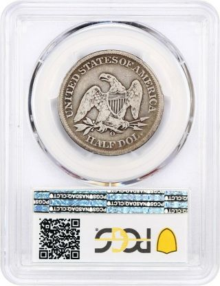 1861 - O 50c PCGS VG - 08 (CSA Obverse) Confederate Half Dollar 2