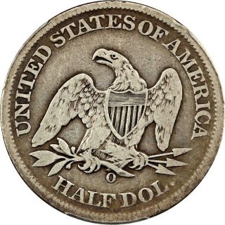 1861 - O 50c PCGS VG - 08 (CSA Obverse) Confederate Half Dollar 4