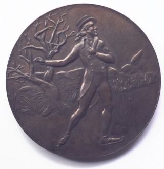 Belita Jepson Turner 1936 British Figure Skating Championship Bronze Medal 38MM 2