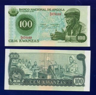 Angola 100 Kwanzas 1979 Pic115 Uncirculated 676169 Es - 3