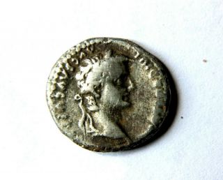 Roman Silver Denarius Coin Tiberius 14 - 37 Ad