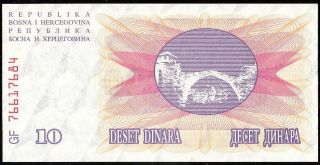 BOSNIA & HERZEGOVINA SET: 10.  000 - 100.  000 DINARA 1993 P:53 - P:56 UNC 4