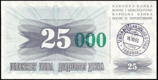 BOSNIA & HERZEGOVINA SET: 10.  000 - 100.  000 DINARA 1993 P:53 - P:56 UNC 5