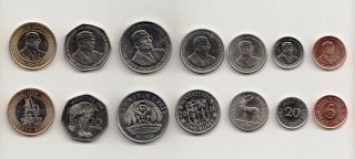 Mauritius: Complete Coins Set Of 7 Denominations (2012 - 2016) All