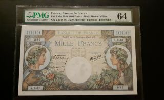 France 1000 Francs 1940 Pick 96a