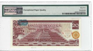 P - 64d 1977 20 Pesos,  Banco de Mexico,  PMG 65EPQ GEM 2