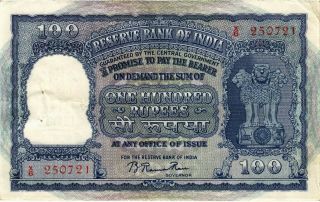 India 100 Rupees Nd
