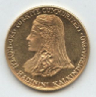 GOLD Turkey 500 Lira 1979.  Bride’s Head ¼ oz.  Rare Proof Only 3