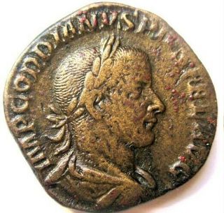 Gordian Iii,  238 - 244 Ad - Ae Sestertius Iovi Statori