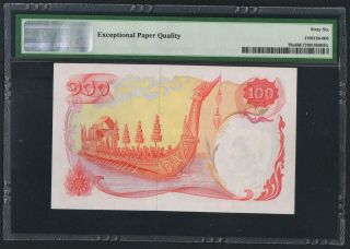 Thailand,  Bank of Thailand,  P79a,  1968,  100 Baht,  PMG 66EPQ 2