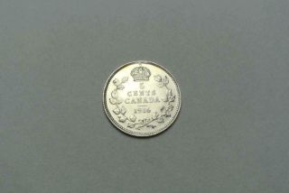 1916 Canada 5 Cent Silver Nickel,  Bu Details - C8007
