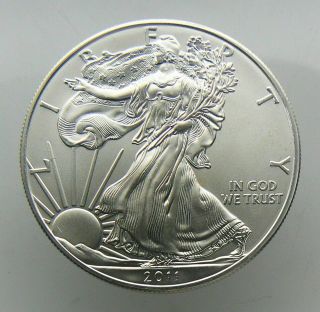 One Bu Roll Of 20 - - 2011 American Eagles 1 Oz Silver Coins.  No Spot Gems