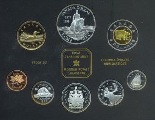 1998 Canada Proof Set Of Canadian Coinage Celebrating 125 Years Of Rcmp