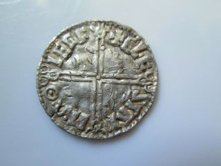 ENGLAND 11 century Anglo - Saxon penny,  Aethelred II LC,  ELFSTAN MO LEGF 2
