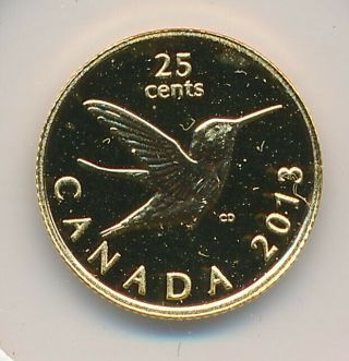 Canada 25 Cents 2013 The Hummingbird - Proof 999 Fine Silver
