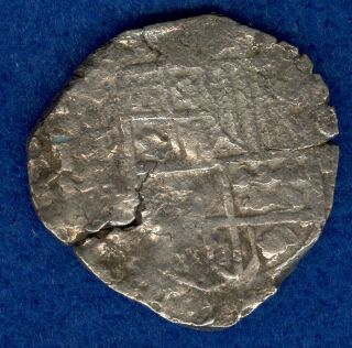 1622 Atocha Shipwreck 4 Reales Grade 2 with Certificate - Shipwreck Coin 3