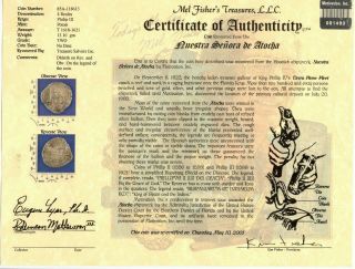 1622 Atocha Shipwreck 4 Reales Grade 2 with Certificate - Shipwreck Coin 4