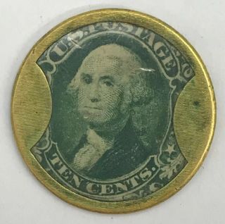 1662 J.  Gault.  10 Cent Encased Postage Extra Fine