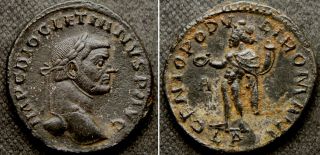 Diocletian - Follis,  Rev.  Genius