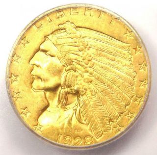 1928 Indian Gold Quarter Eagle $2.  50 Coin - Certified Icg Ms64 - $748 Value