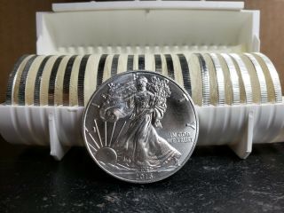 Roll Of 20 2016 Silver American Eagle 1 Oz Coins Brilliant Uncirculated Bu