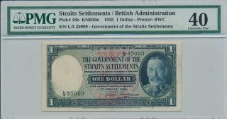 The Government Of Straits Settlements Straits Settlements $1 1935 Pmg 40