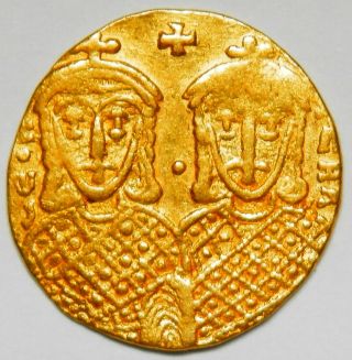 Byzantine Empire Leo IV. ,  Constantine VI.  solidus gVF (Sear:1584) R 2
