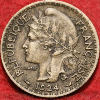 1924 France Togo 1 Franc Foreign Coin
