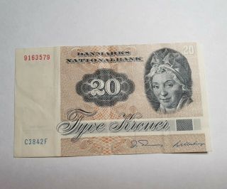 Denmark 20 Kroner 1984 Banknote