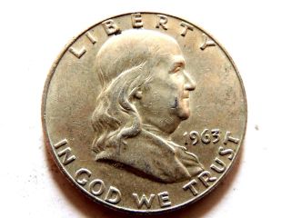 1963 " D " Franklin Half Dollar Coin