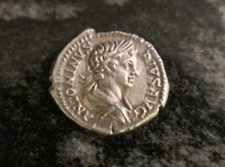 Authentic Roman Ar Denarius Caracalla Denarius.  201 - 206 Ad